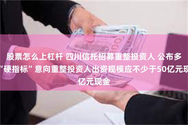 股票怎么上杠杆 四川信托招募重整投资人 公布多项“硬指标”意向重整投资人出资规模应不少于50亿元现金