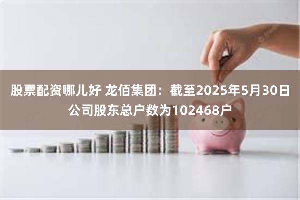 股票配资哪儿好 龙佰集团：截至2025年5月30日公司股东总户数为102468户